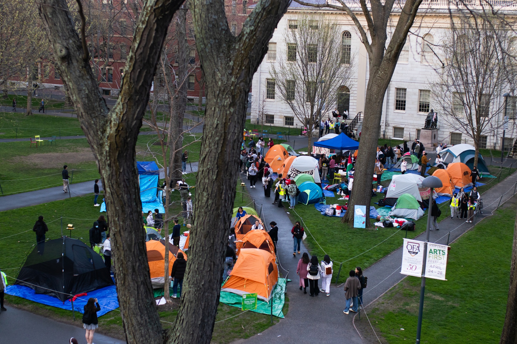 LIVE UPDATES: Pro-Palestine Protesters Begin Encampment in Harvard Yard | News
