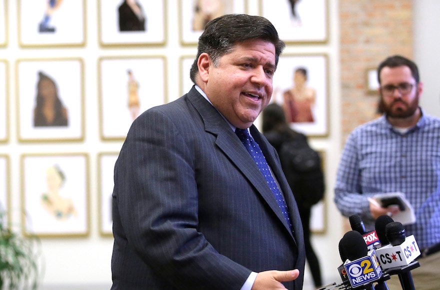 J.B. Pritzker was vetted for VP. Now the Jewish governor of Illinois is playing host to Kamala Harris’ convention.