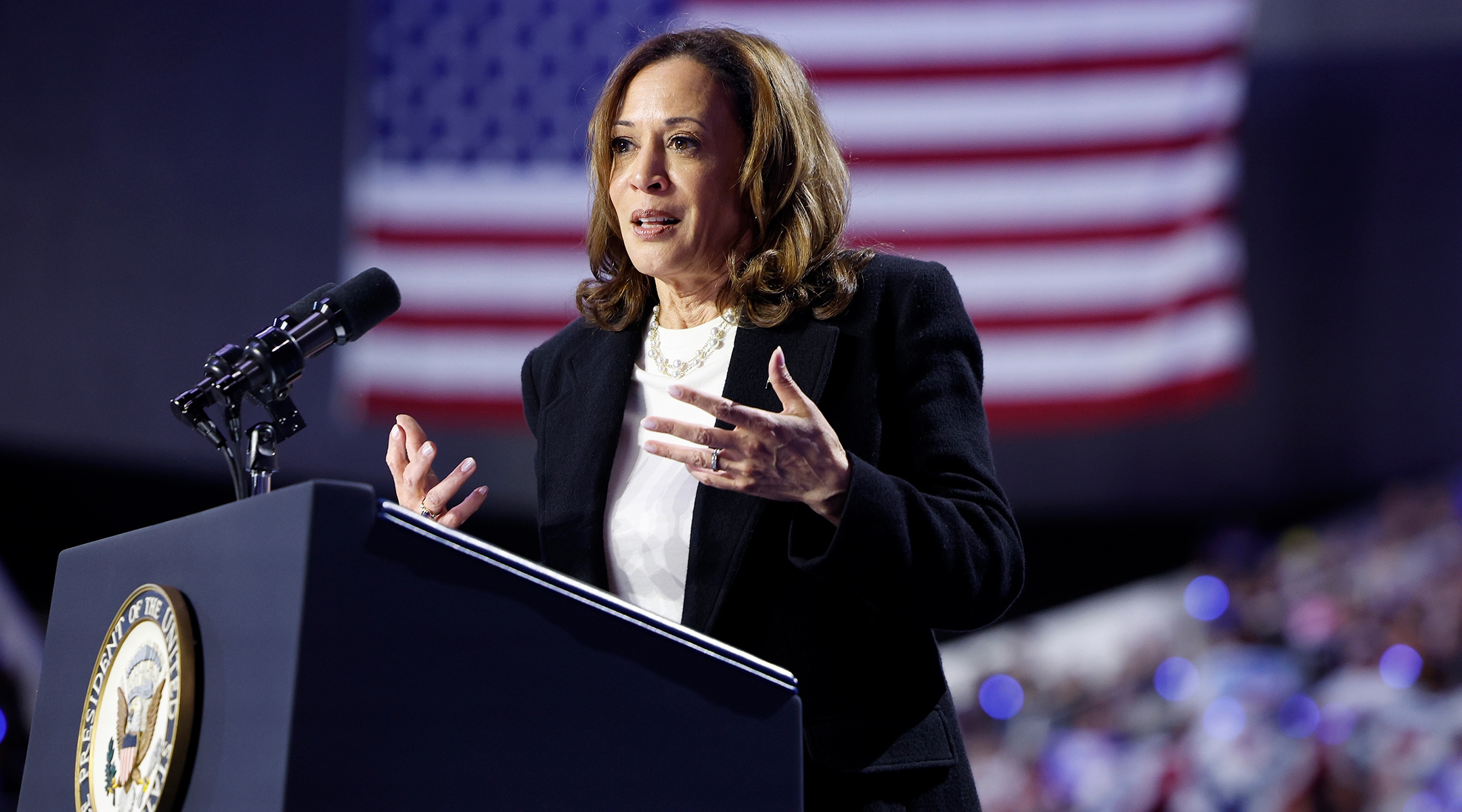 Kamala Harris does not agree with protester who shouted ‘genocide,’ her campaign says