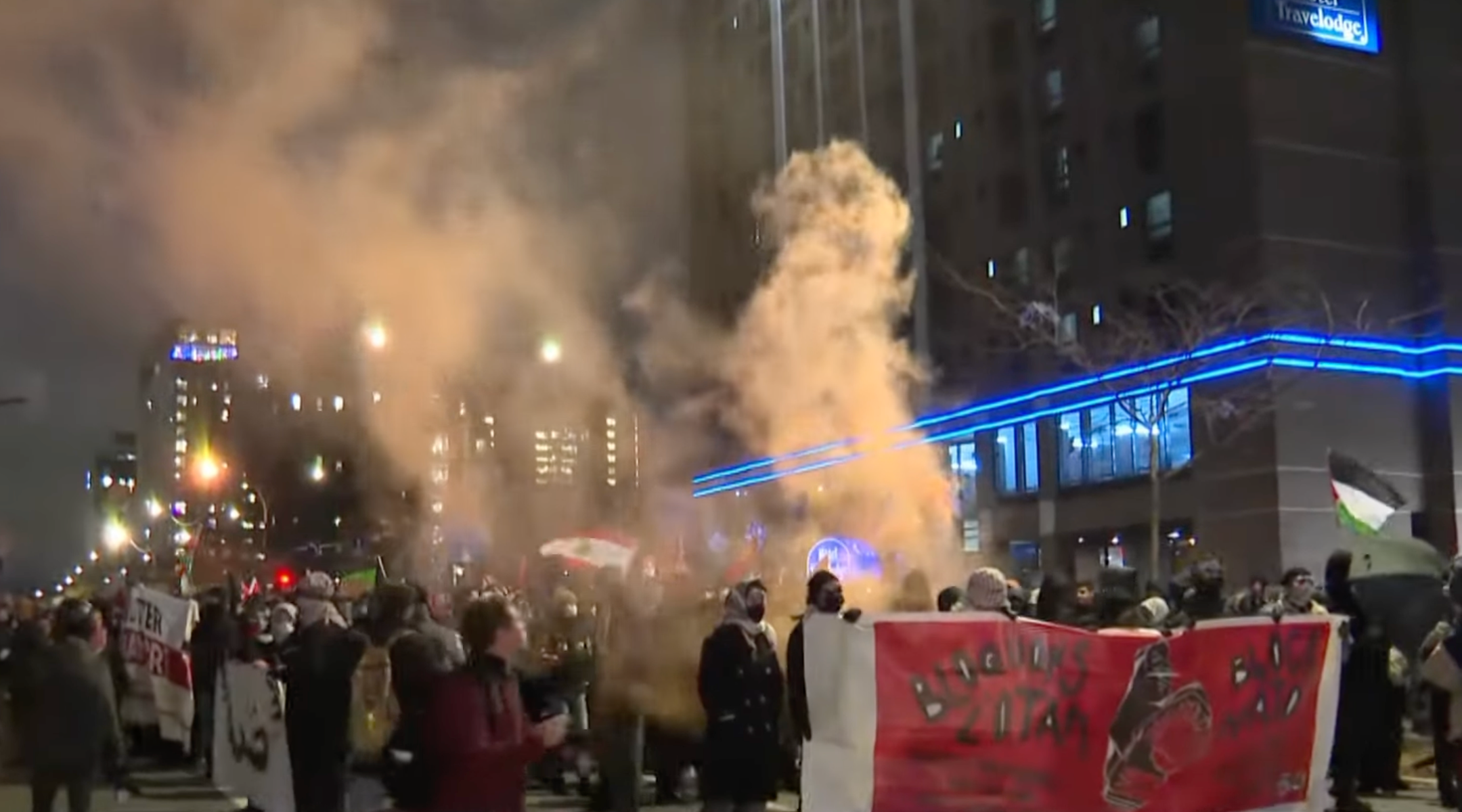 Justin Trudeau condemns antisemitism after Montreal pro-Palestinian protest where Netanyahu is burned in effigy