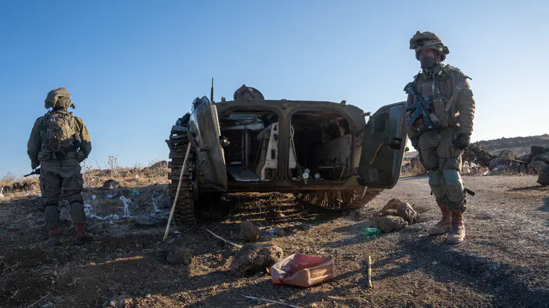 APC and numerous weapons located in Syrian outpost