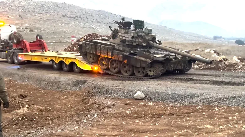 Tanks, intelligence documents, and weapons seized in Syria