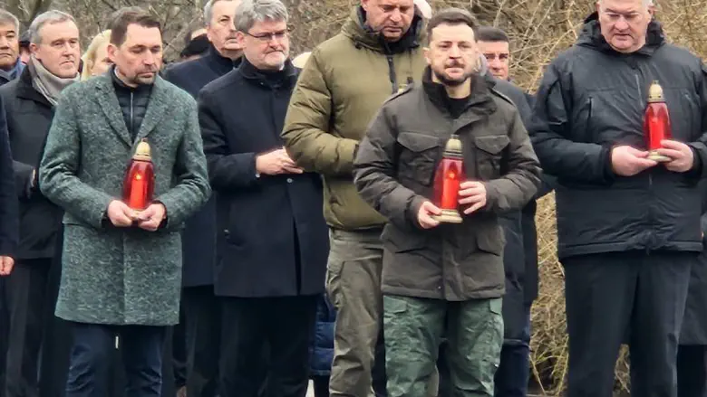 Zelenskyy attends ceremony marking 80 years since liberation of Auschwitz at Babi Yar