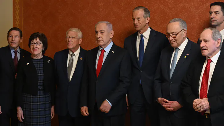 Prime Minister Netanyahu meets with bipartisan Senate leadership