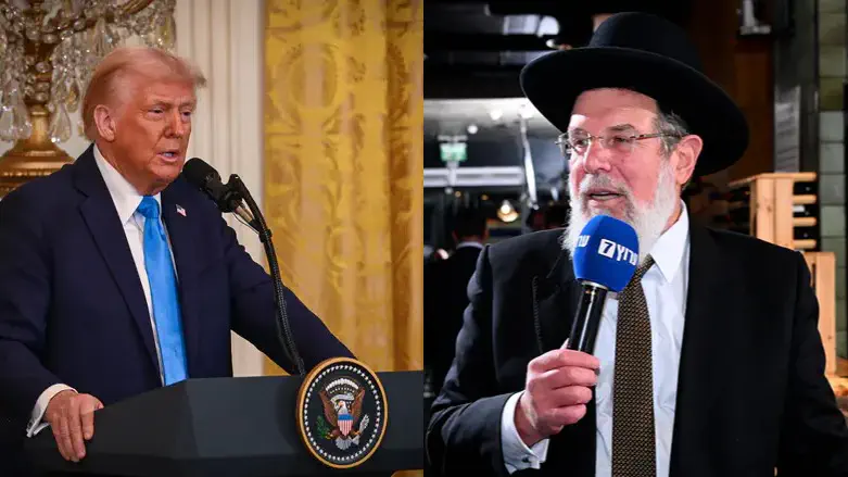 'Greatest appreciation' | The Chief Rabbi of Israel's letter to President Trump