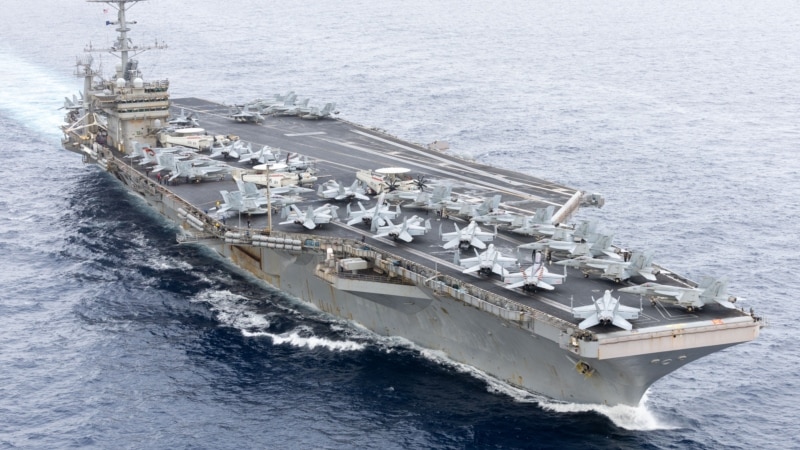 US aircraft carrier collides with merchant ship near Egypt