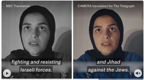 The BBC censored Gazans remarks in controversial documentary: Instead of ‘Jihad again