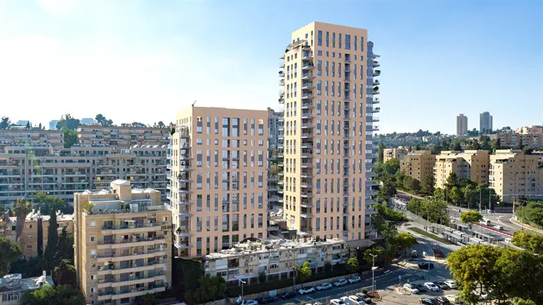 Modern towers going up across the high-class Denya neighborhood