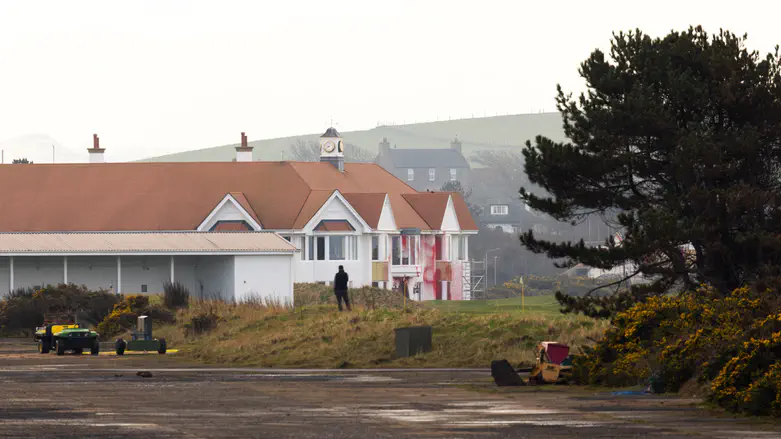 Trump's Scottish golf resort vandalized amid Gaza controversy