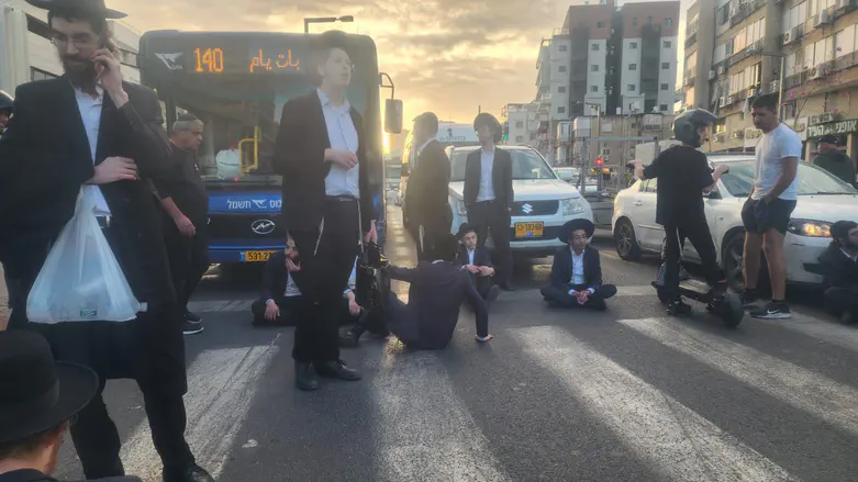 Jerusalem Faction blocks Bnei Brak area roads following arrest of draft dodger