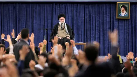 Reuters Iran's Supreme Leader, Ayatollah Ali Khamenei, addresses students in Tehran, Iran (12 March 2025)