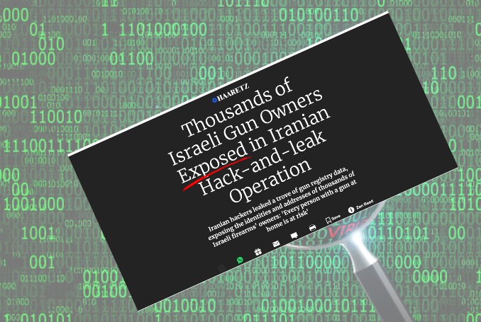 Iran-Linked Hack Allegedly Exposes Data of Israeli Gun Owners – Israeli Media