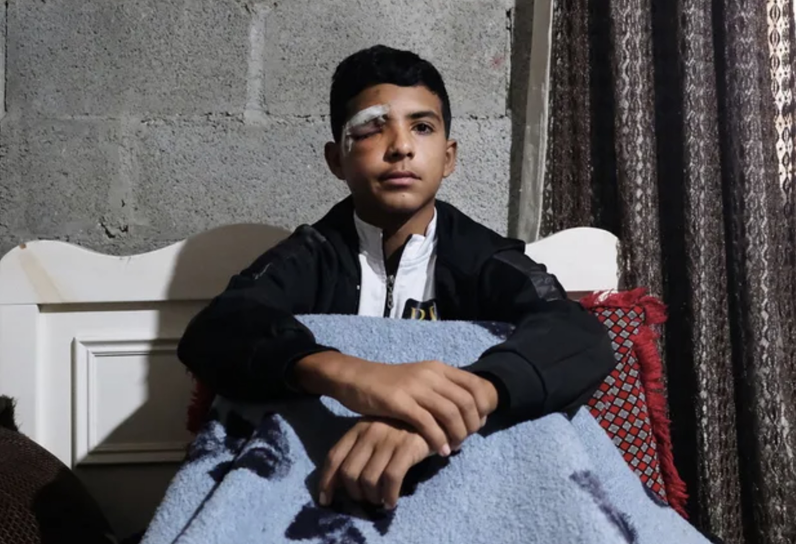 At the Bus Stop, an Israeli Soldier Shot Him in the Face