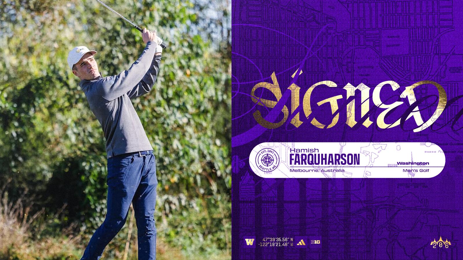 Huskies Welcome Hamish Farquharson On National Signing Day