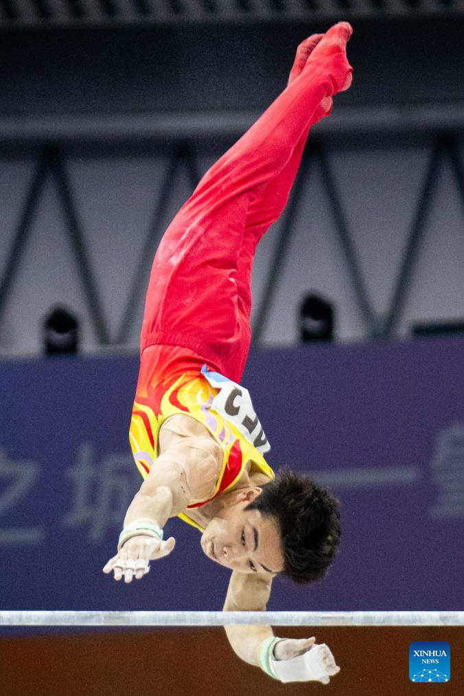 artistic gymnastics men’s horizontal bar-Xinhua