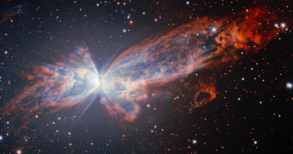 Stunning new picture of cosmic butterfly captured by telescope in Chile