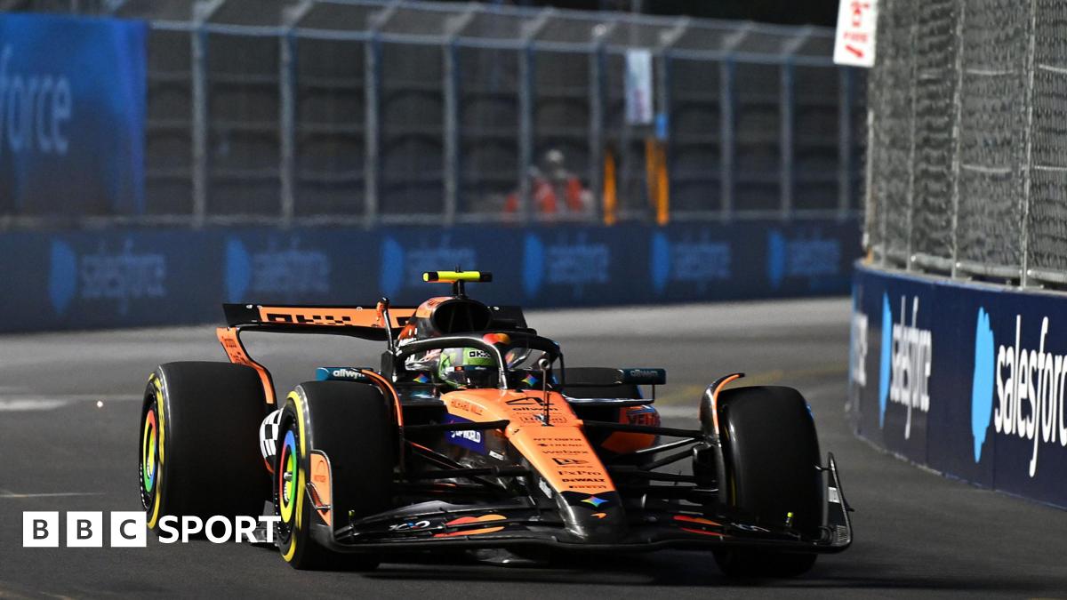 Las Vegas Grand Prix 2025: McLarens of Lando Norris and Oscar Piastri struggle as Charles Leclerc fastest in first practice