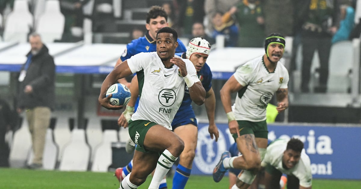 South Africa survive early red card to see off Italy in Turin – The Irish Times South Africa survive early red card to see off Italy in Turin – The Irish Times