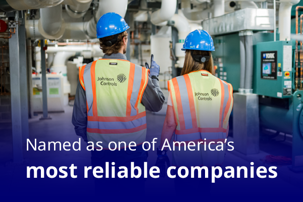Johnson Controls named one of America’s Most Reliable Companies by Newsweek