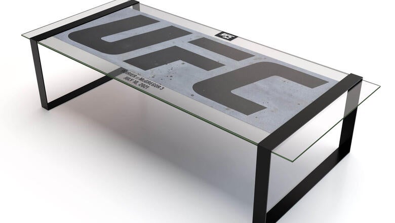 Tables Made from Iconic UFC Event Canvases – Now Live for Auction! Tables Made from Iconic UFC Event Canvases – Now Live for Auction!