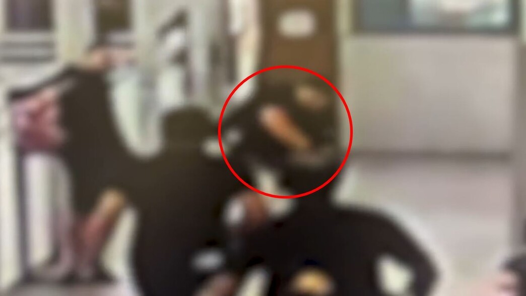 תיעוד הקטטה בבית הספר באשדוד