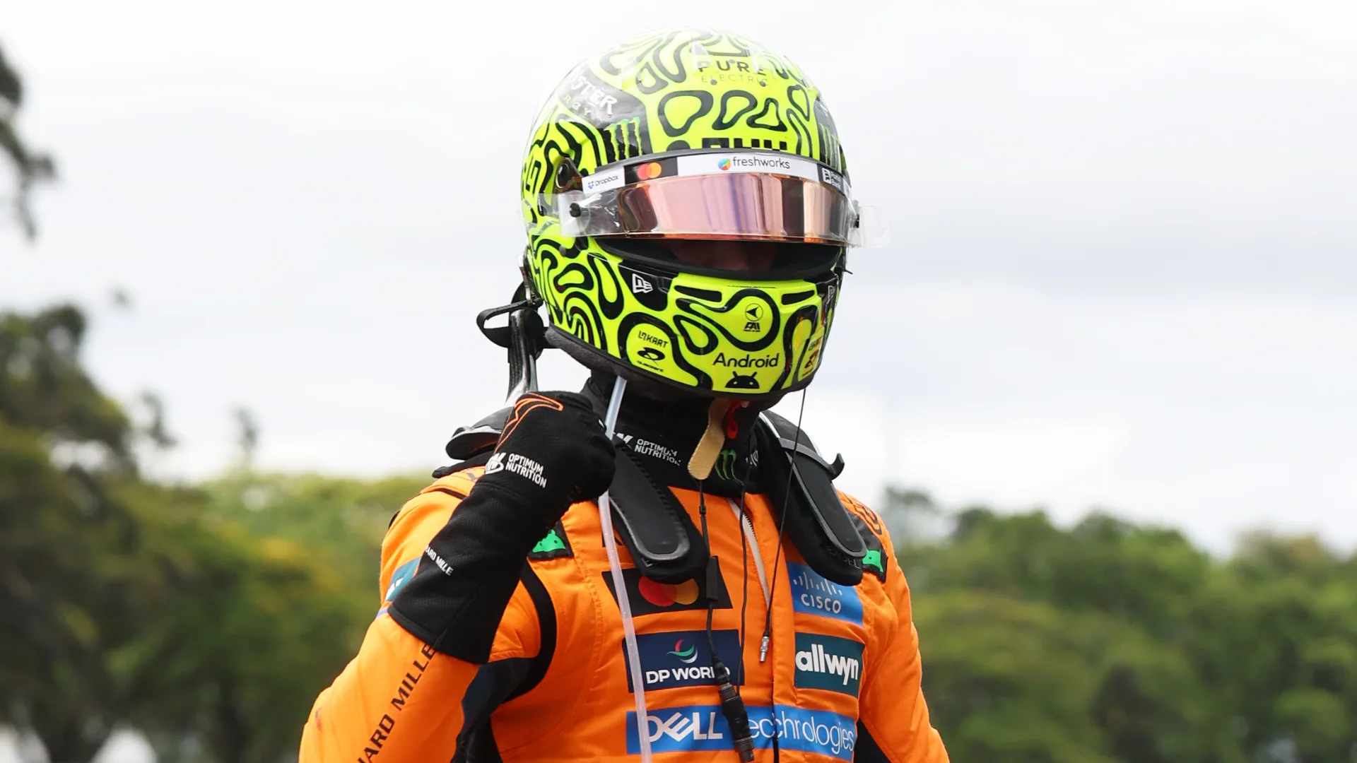 Lando Norris wins thrilling Sao Paulo GP from Kimi Antonelli as Max Verstappen climbs to third