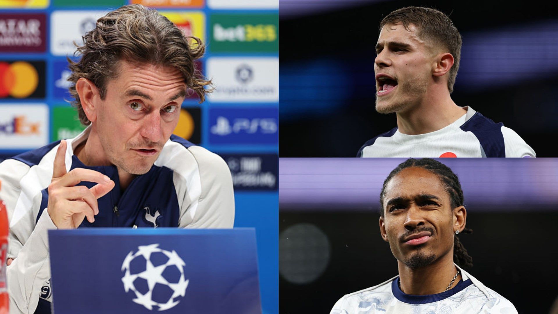 Tottenham stars Djed Spence and Micky van de Ven say ‘sorry’ to Thomas Frank as Spurs boss reveals reason for Chelsea snub