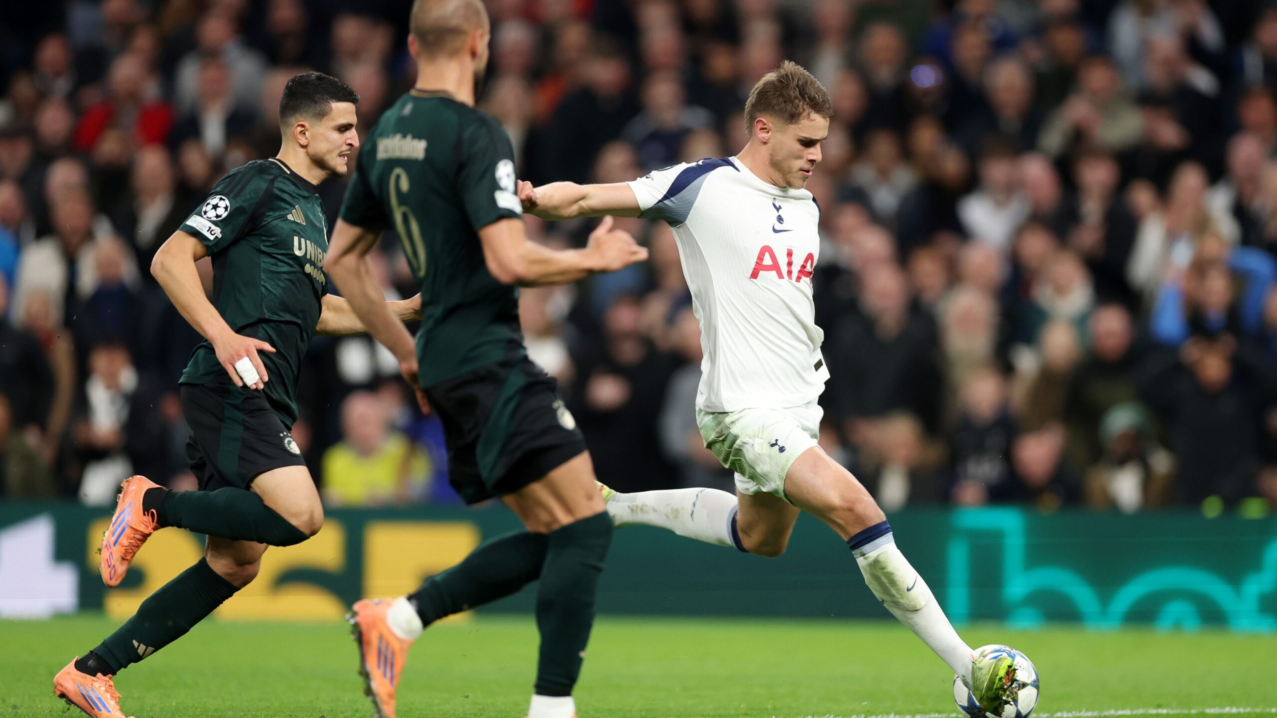 ‘It exploded!’ – Micky van de Ven admits he might never score a better goal than ‘viral’ Champions League effort for Tottenham
