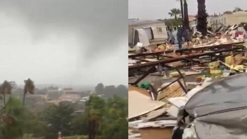 Tornado and 3 killed in Portugal, flooding in UK and Sp
