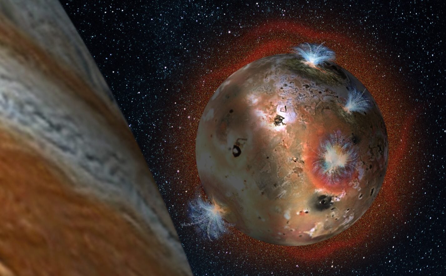 Jupiter’s volcanic moon Io is burning much hotter than expected
