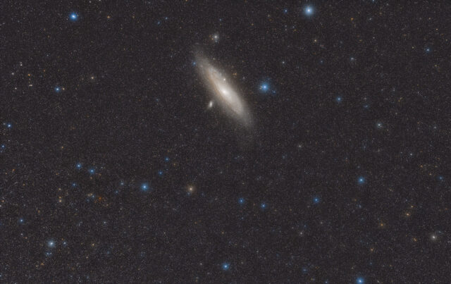 The Andromeda Galaxy, the elder sister of the Milky Way: a wide field image.