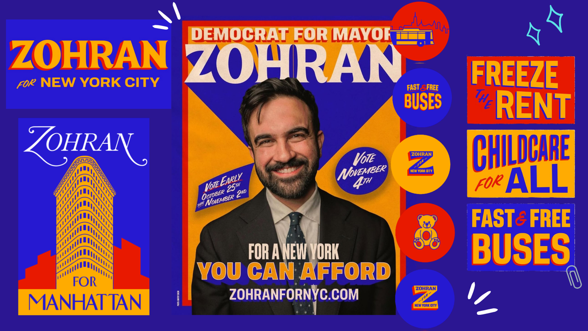 Behind Zohran Mamdani’s impactful and colourful campaign