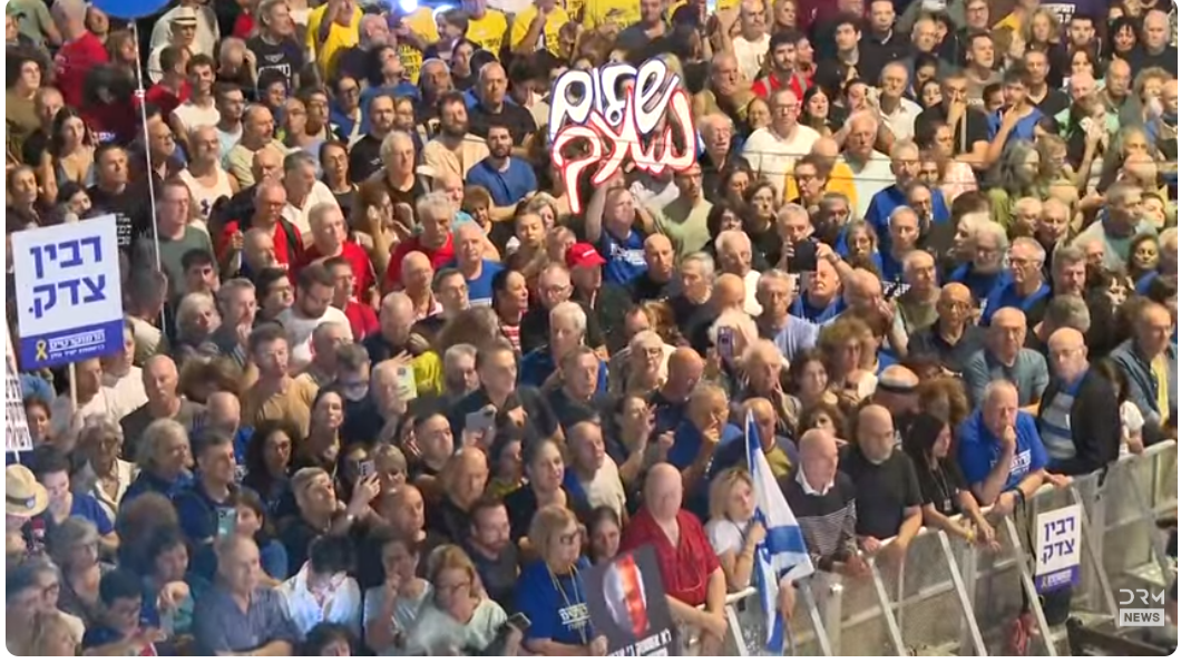 Tens of Thousands Gather in Tel Aviv To Mark 30 Years Since Rabin Assassination