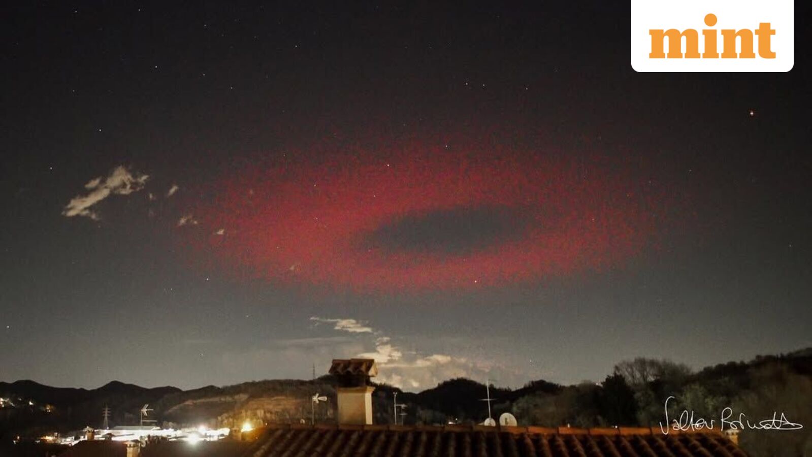 Northern Italian town sees unusual red halo again as experts link it to powerful lightning event Northern Italian town sees unusual red halo again as experts link it to powerful lightning event