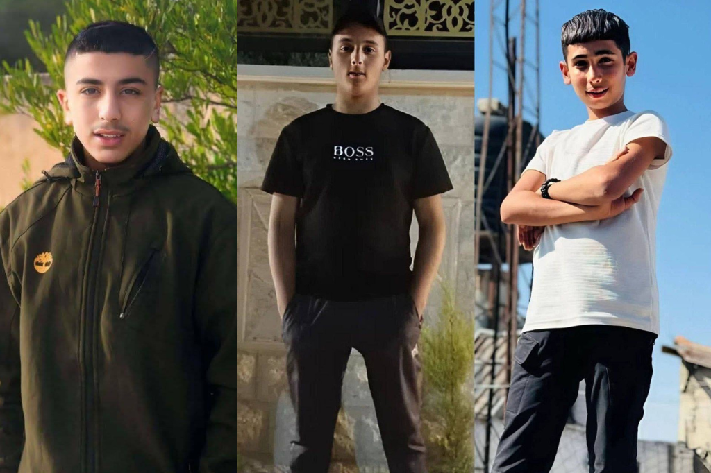 Israeli forces kill three Palestinian children in the West Bank