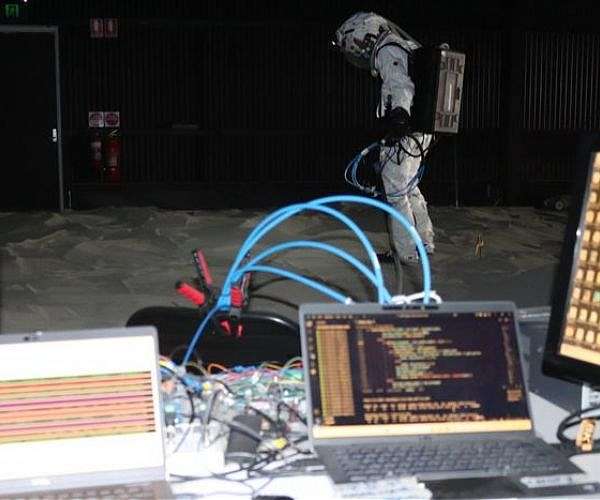 Robotic exosuit designed to assist astronaut movement tested in simulated lunar mission