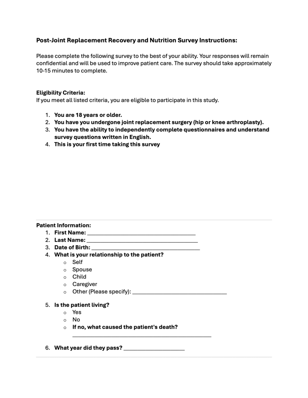 Patient Perceptions of Orthopedic Surgeon-Led Nutrition Discussions Regarding Arthroplasty Care: A Single-Center Retrospective Study