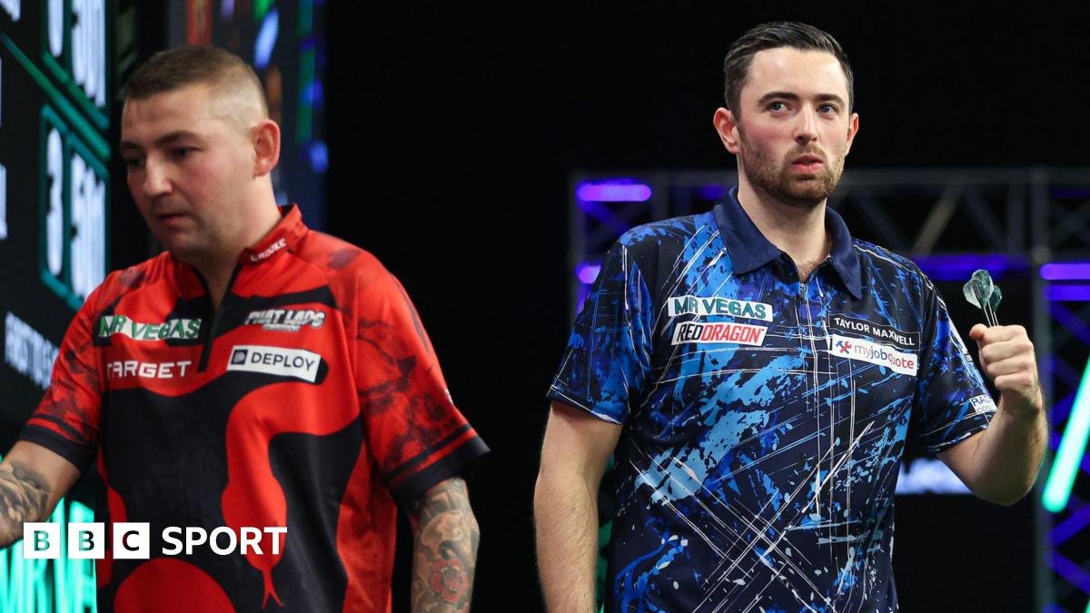 Grand Slam of Darts: Luke Humphries eliminates Nathan Aspinall to progress Grand Slam of Darts: Luke Humphries eliminates Nathan Aspinall to progress
