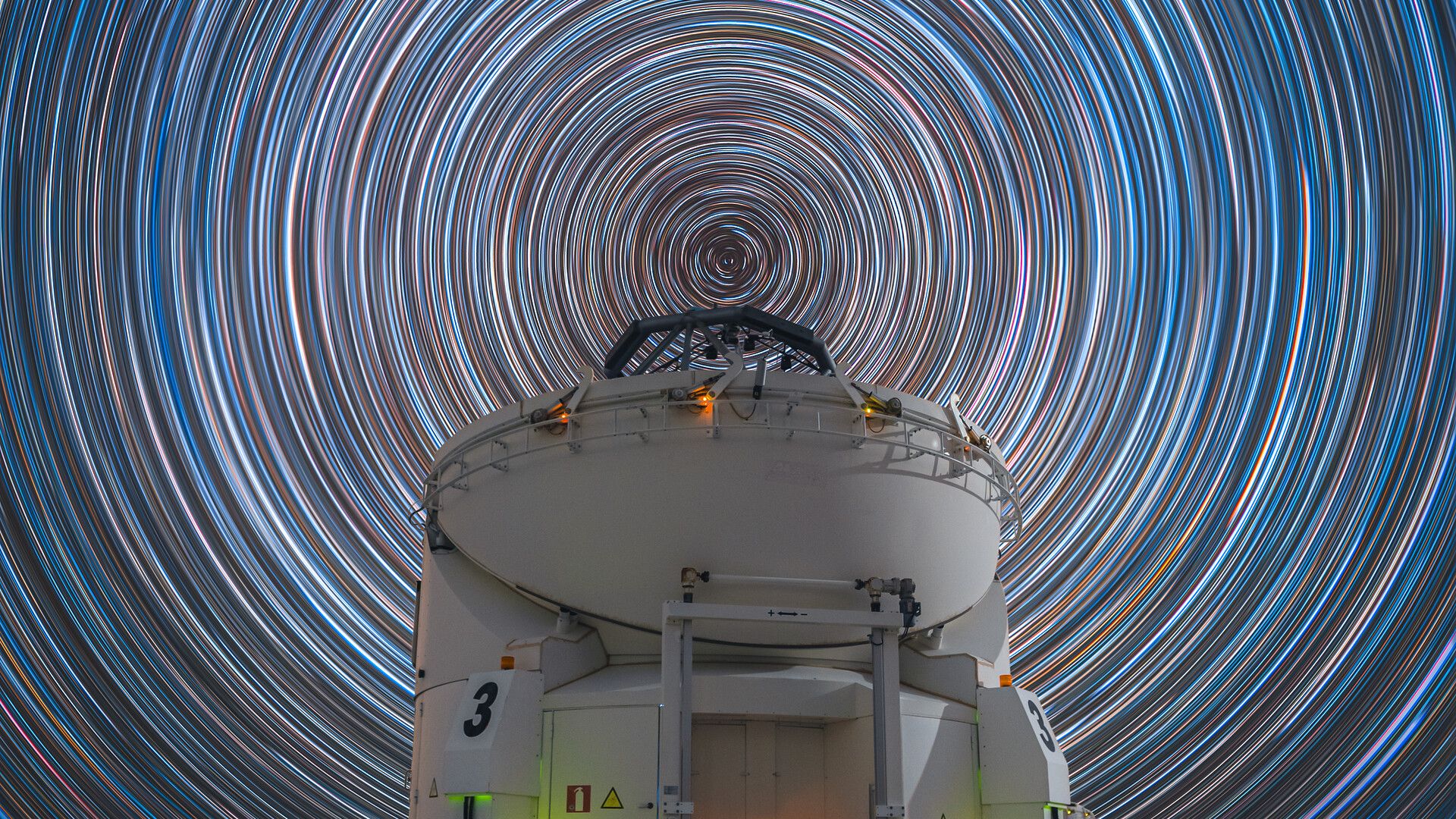 Star trails over telescope in Chile photo of the day for Nov. 25, 2025