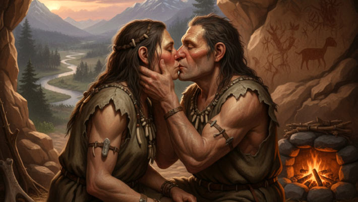 Kissing Likely Evolved in Common Ancestor of Humans and Large Apes 21 Million Years Ago