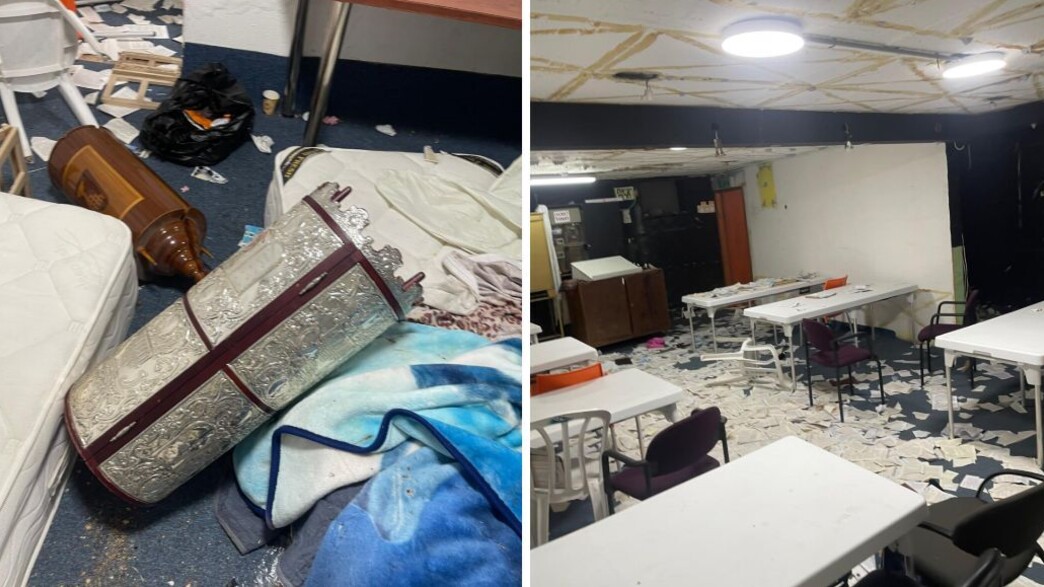 ספרי תפילה היו זרוקים ברצפת בית הכנסת, תלשו מהם את הדפים ספרי תפילה היו זרוקים ברצפת בית הכנסת, תלשו מהם את הדפים