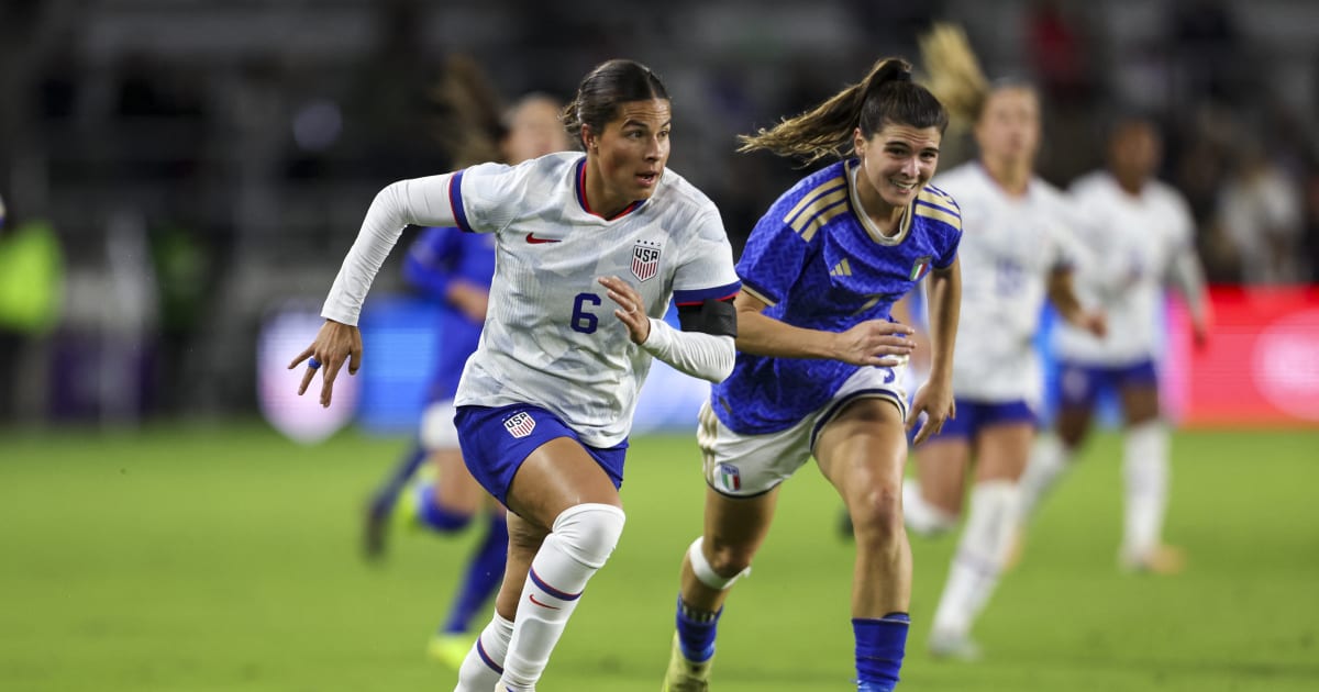 U.S. Women’s national team scores shutout win over Italy in first of two friendlies