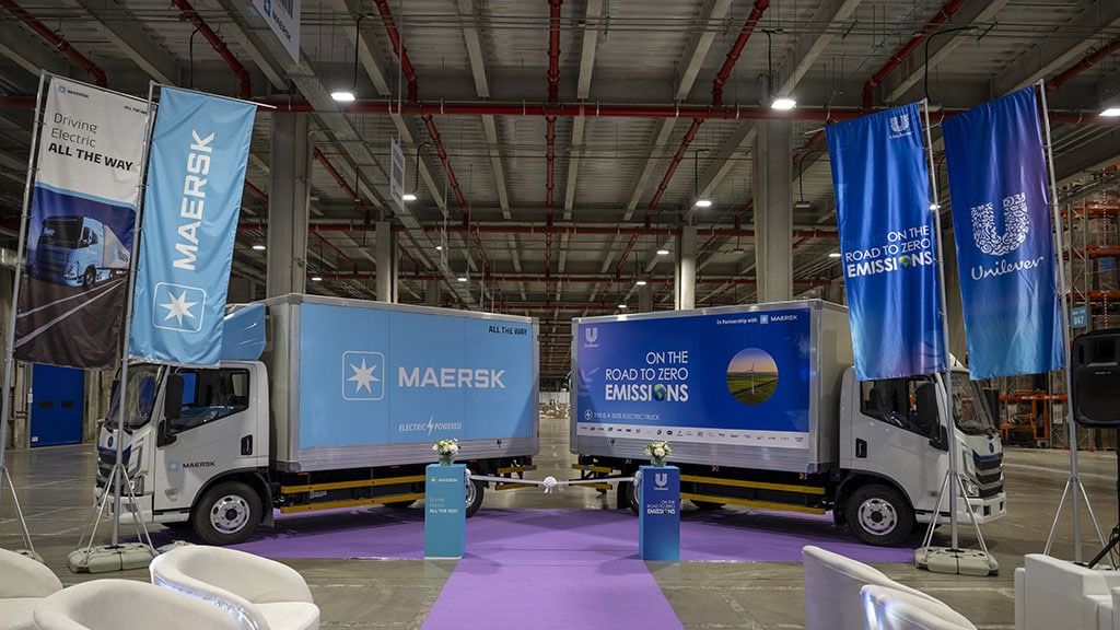 Maersk and Unilever Launch First Electric Van to Decarbonize Logistics in Saudi Arabia |Maersk