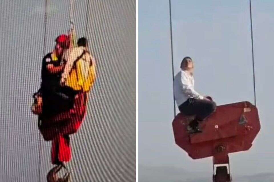 בן 15 נתקע על עגורן בגובה 36 קומות – באותו בניין שממנו נפל צעיר בעצרת | תיעוד