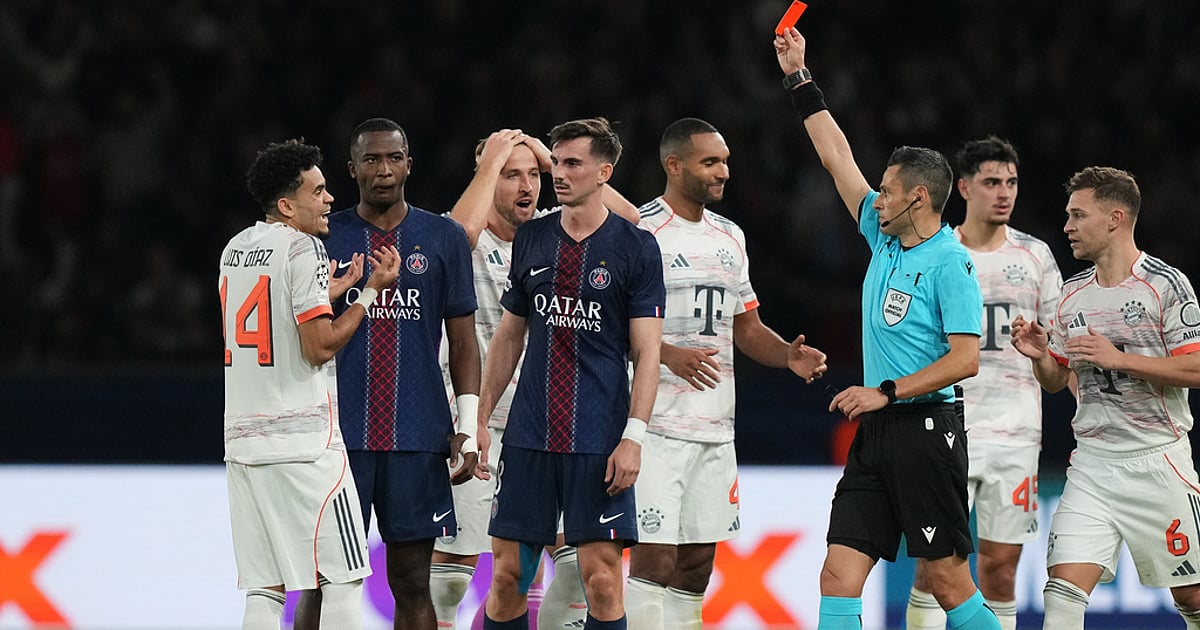 Luis Díaz scores twice for Bayern, gets a red card in Champions League victory over PSG Luis Díaz scores twice for Bayern, gets a red card in Champions League victory over PSG