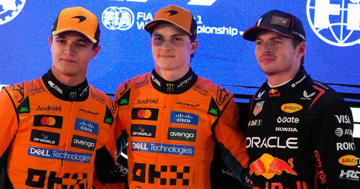 Oscar Piastri takes pole position for Qatar GP ahead of teammate Norris and Verstappen