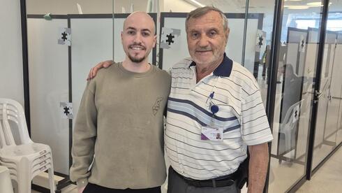 Eitan Mor’s grandfather kept volunteering while his grandson Eitan Mor’s grandfather kept volunteering while his grandson