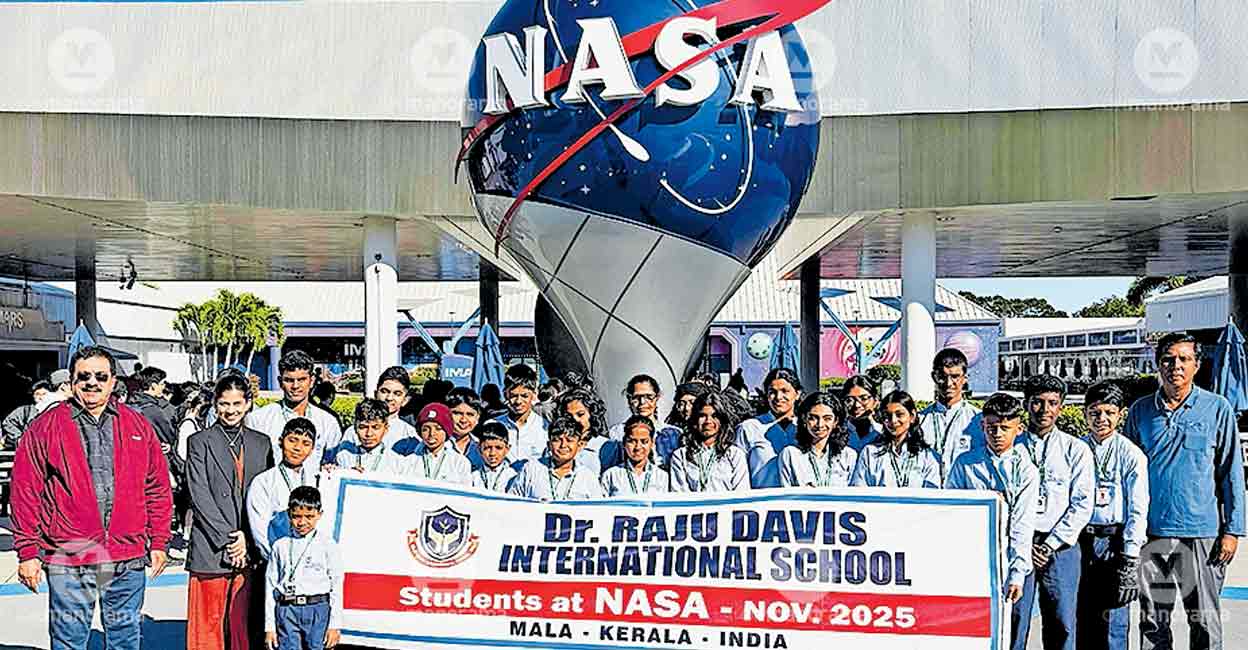 Students of Dr Raju Davis International School in Mala, Thrissur visit NASA | Kerala Stories