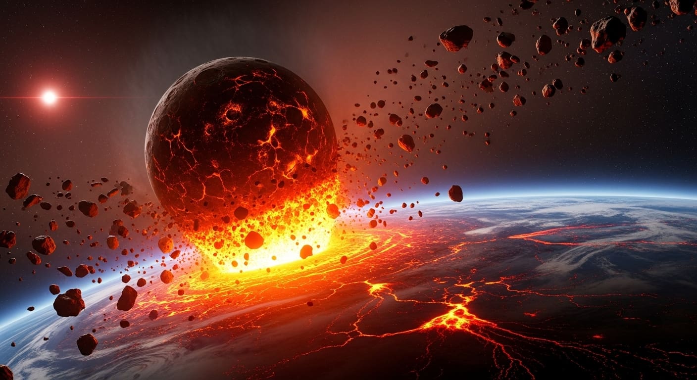 Theia The Celestial Body That Crashed Into Earth Originated In Inner Solar System