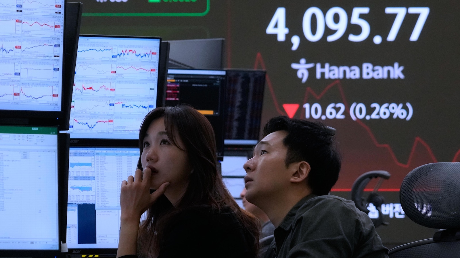 Asian shares are mostly higher in cautious trading as Wall Street settles